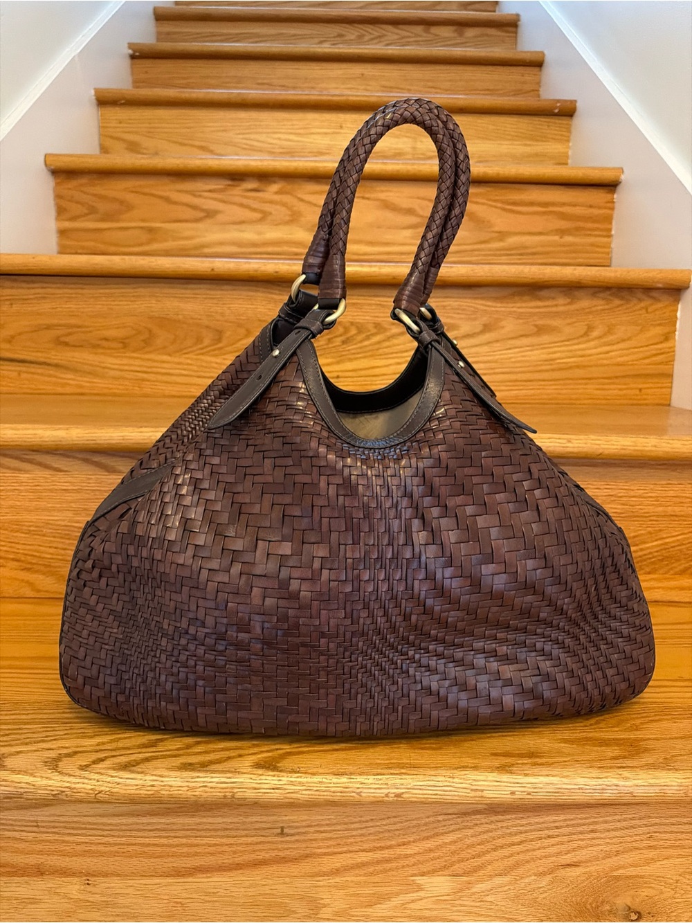 Cole Haan Genevieve weave small tote